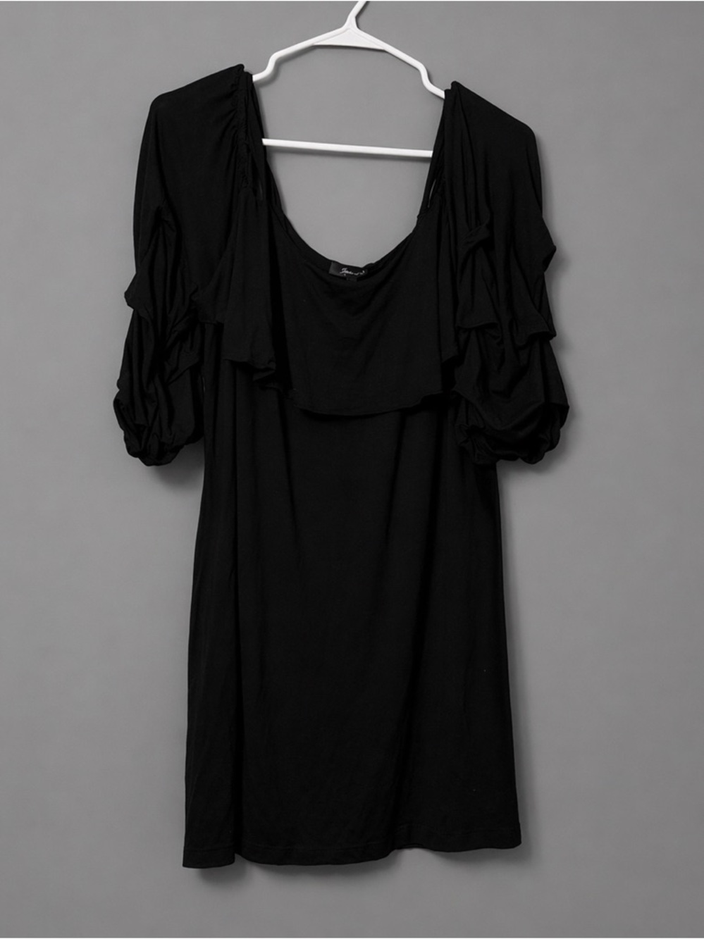 Yana K Black Off the Shoulder Dress